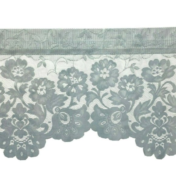 Jcpenney Accents 3 Jc Penney Valances Curtains Lace Luxury Blue Poshmark